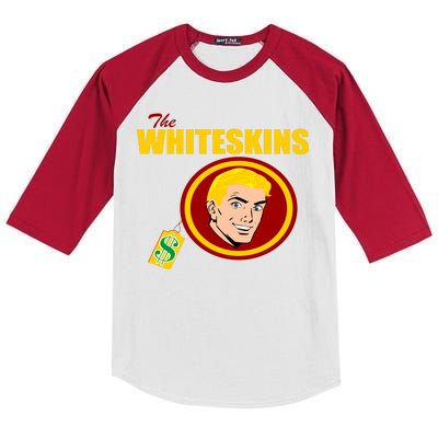 Whiteskins Football Native American Indian Kids Colorblock Raglan Jersey