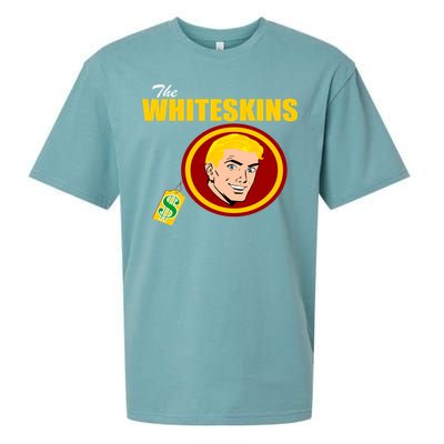 Whiteskins Football Native American Indian Sueded Cloud Jersey T-Shirt