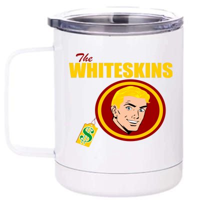 Whiteskins Football Native American Indian 12 oz Stainless Steel Tumbler Cup