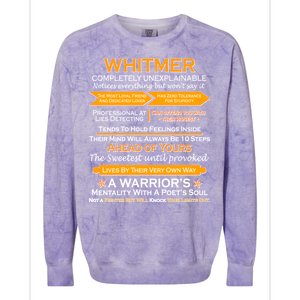 Whitmer Completely Unexplainable Colorblast Crewneck Sweatshirt