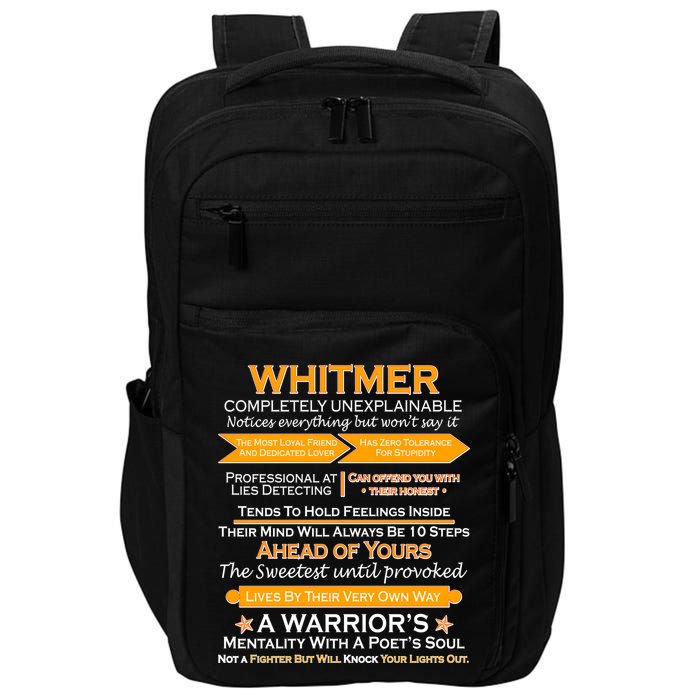 Whitmer Completely Unexplainable Impact Tech Backpack