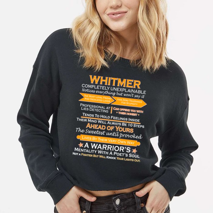 Whitmer Completely Unexplainable Cropped Pullover Crew