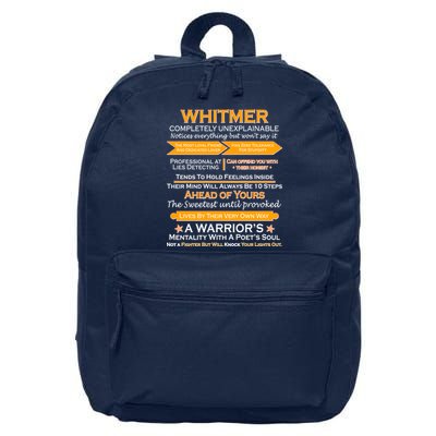 Whitmer Completely Unexplainable 16 in Basic Backpack
