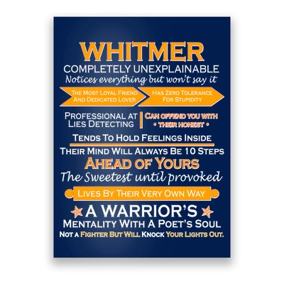 Whitmer Completely Unexplainable Poster