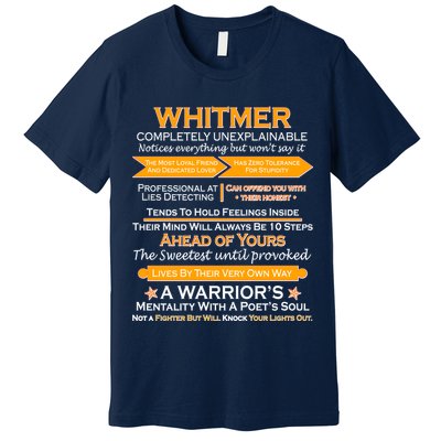 Whitmer Completely Unexplainable Premium T-Shirt