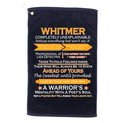 Whitmer Completely Unexplainable Golf Towel