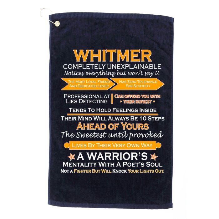 Whitmer Completely Unexplainable Golf Towel
