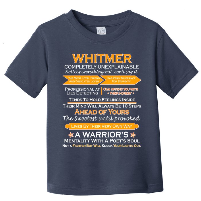 Whitmer Completely Unexplainable Toddler T-Shirt