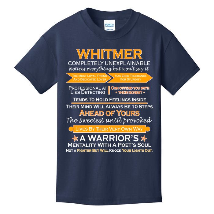 Whitmer Completely Unexplainable Kids T-Shirt