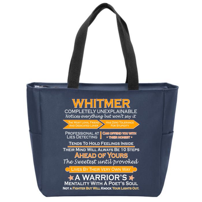 Whitmer Completely Unexplainable Zip Tote Bag