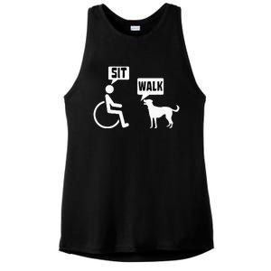 Wheelchair Humor Joke For A Disability In A Wheelchair Ladies PosiCharge Tri-Blend Wicking Tank