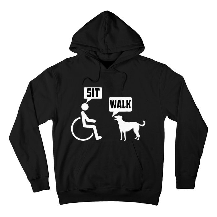 Wheelchair Humor Joke For A Disability In A Wheelchair Hoodie