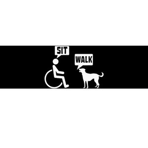 Wheelchair Humor Joke For A Disability In A Wheelchair Bumper Sticker