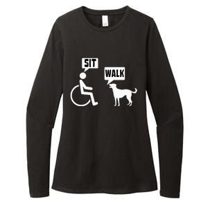 Wheelchair Humor Joke For A Disability In A Wheelchair Womens CVC Long Sleeve Shirt