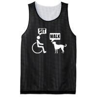 Wheelchair Humor Joke For A Disability In A Wheelchair Mesh Reversible Basketball Jersey Tank