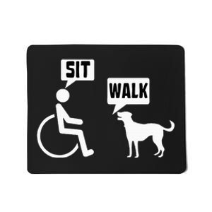 Wheelchair Humor Joke For A Disability In A Wheelchair Mousepad