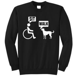 Wheelchair Humor Joke For A Disability In A Wheelchair Tall Sweatshirt