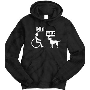 Wheelchair Humor Joke For A Disability In A Wheelchair Tie Dye Hoodie