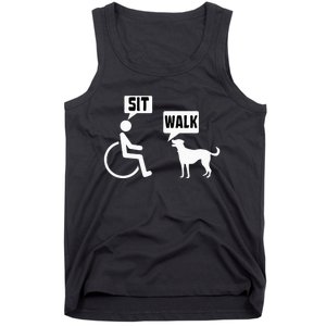 Wheelchair Humor Joke For A Disability In A Wheelchair Tank Top