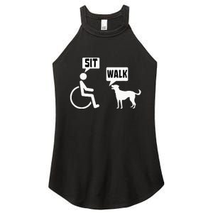 Wheelchair Humor Joke For A Disability In A Wheelchair Women's Perfect Tri Rocker Tank