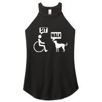 Wheelchair Humor Joke For A Disability In A Wheelchair Women's Perfect Tri Rocker Tank