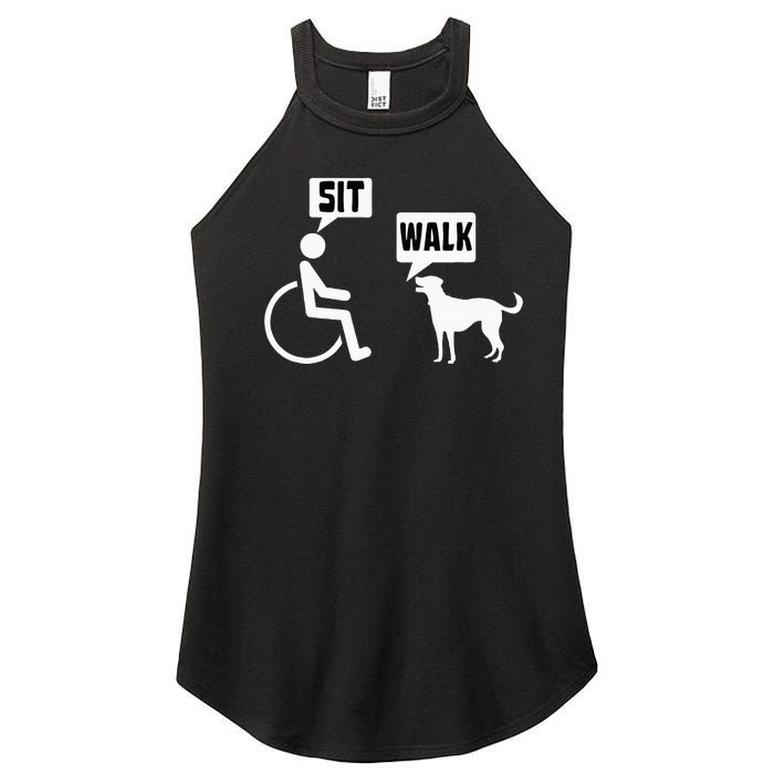 Wheelchair Humor Joke For A Disability In A Wheelchair Women's Perfect Tri Rocker Tank