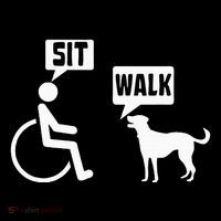 Wheelchair Humor Joke For A Disability In A Wheelchair Women's V-Neck T-Shirt