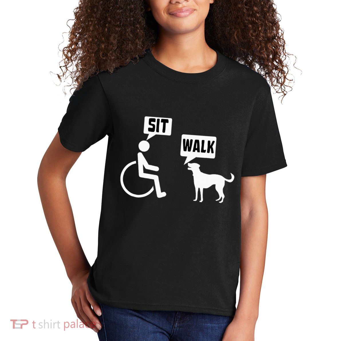 Wheelchair Humor Joke For A Disability In A Wheelchair Kids T-Shirt