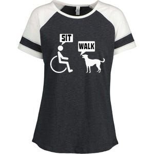 Wheelchair Humor Joke For A Disability In A Wheelchair Enza Ladies Jersey Colorblock Tee