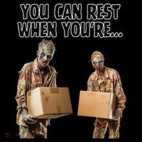 Work Humor Jobs Employee Blue Collar Worker Funny Zombies Poster
