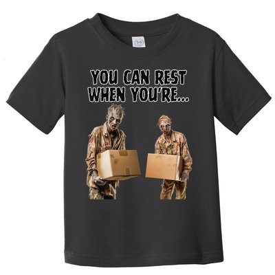 Work Humor Jobs Employee Blue Collar Worker Funny Zombies Toddler T-Shirt