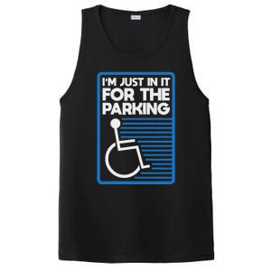 Wheelchair Humor Just In It For The Parking Leg Ampu PosiCharge Competitor Tank