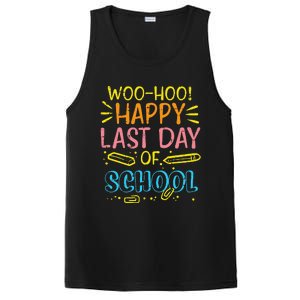 Woohoo Happy Last Day Of School Graduation Teachers PosiCharge Competitor Tank