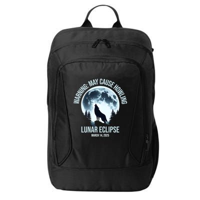 Wolf Howling Lunar Eclipse March 14 2025 Total Lunar Eclipse Great Gift City Backpack
