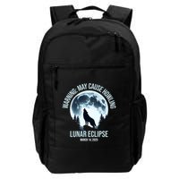 Wolf Howling Lunar Eclipse March 14 2025 Total Lunar Eclipse Great Gift Backpack