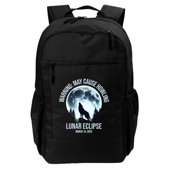 Wolf Howling Lunar Eclipse March 14 2025 Total Lunar Eclipse Great Gift Backpack
