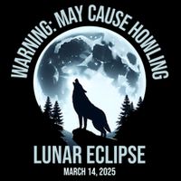 Wolf Howling Lunar Eclipse March 14 2025 Total Lunar Eclipse Great Gift Sustainable Bucket Hat
