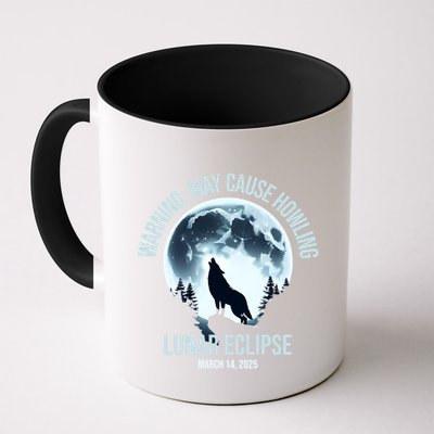 Wolf Howling Lunar Eclipse March 14 2025 Total Lunar Eclipse Great Gift Mug