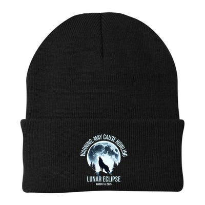 Wolf Howling Lunar Eclipse March 14 2025 Total Lunar Eclipse Great Gift Beanie