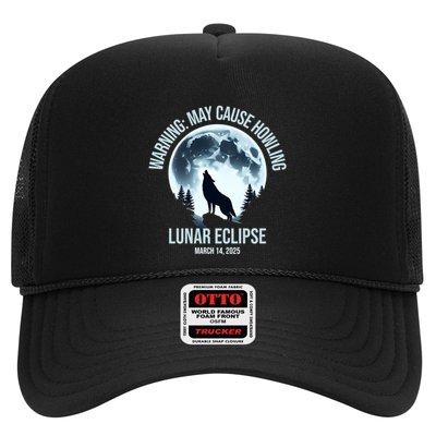 Wolf Howling Lunar Eclipse March 14 2025 Total Lunar Eclipse Great Gift Trucker Hat