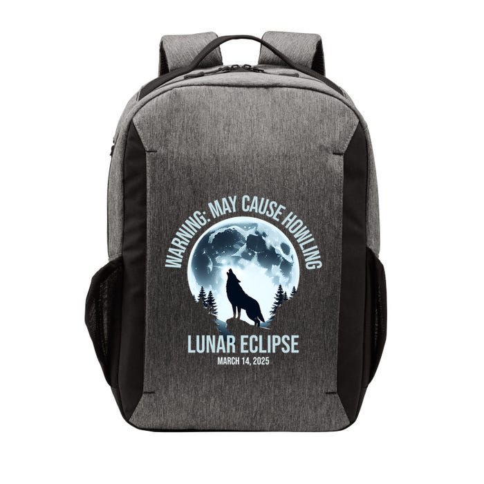 Wolf Howling Lunar Eclipse March 14 2025 Total Lunar Eclipse Great Gift Vector Backpack