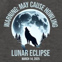 Wolf Howling Lunar Eclipse March 14 2025 Total Lunar Eclipse Great Gift Vector Backpack