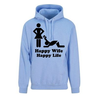 Wife Happy Life Husband Unisex Surf Hoodie