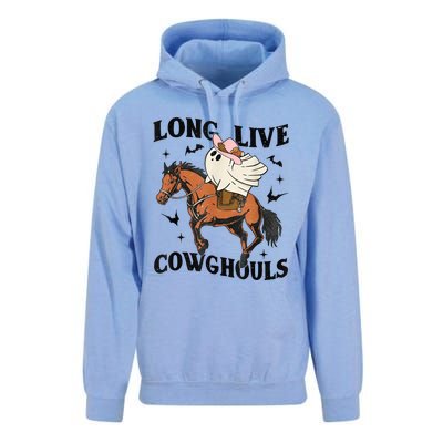 Western Halloween Long Live Cowghouls Cowboy Unisex Surf Hoodie