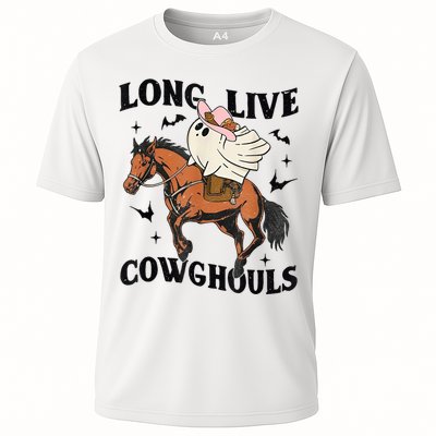 Western Halloween Long Live Cowghouls Cowboy Cooling Performance Crew T-Shirt