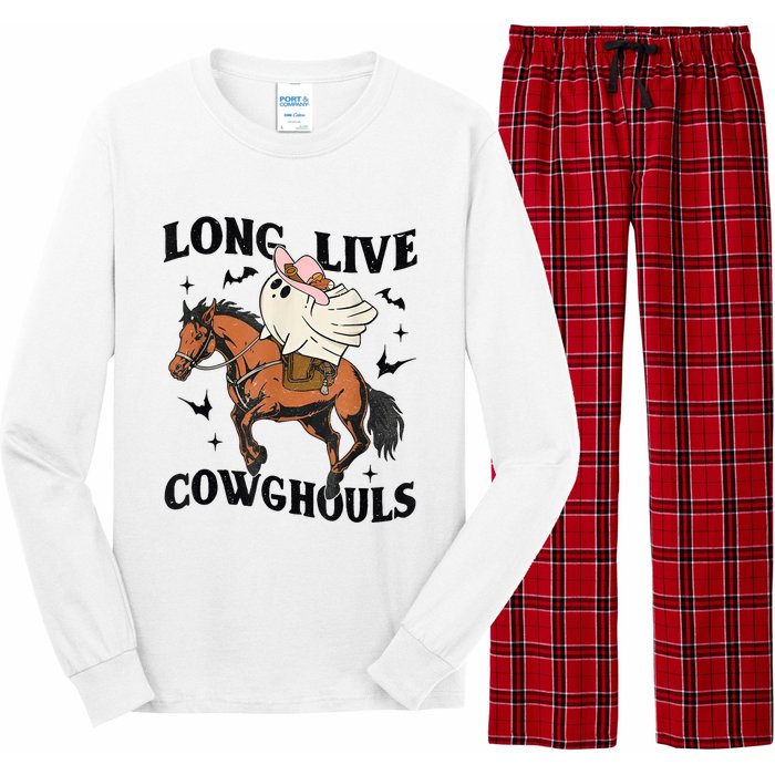 Western Halloween Long Live Cowghouls Cowboy Long Sleeve Pajama Set