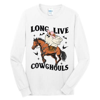 Western Halloween Long Live Cowghouls Cowboy Tall Long Sleeve T-Shirt