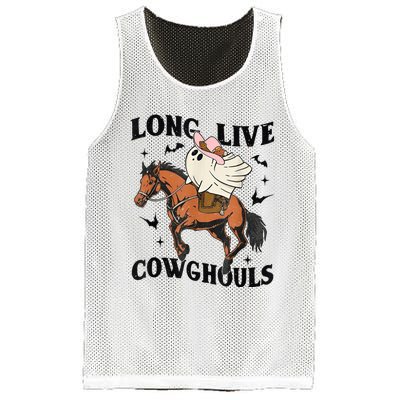 Western Halloween Long Live Cowghouls Cowboy Mesh Reversible Basketball Jersey Tank