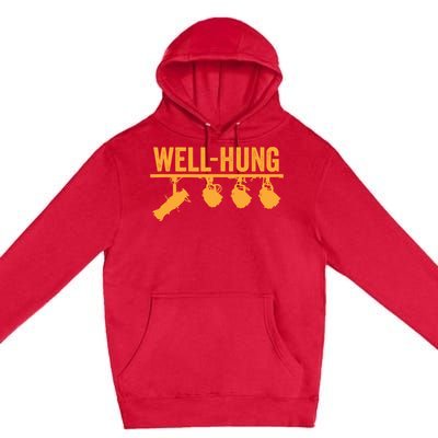 Well Hung Lighting Engineer Technicians Stage Crew Premium Pullover Hoodie