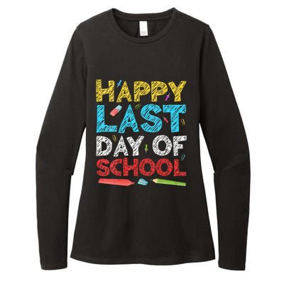 Womens Happy Last Day Of School Students And Teachers Gift Womens CVC Long Sleeve Shirt